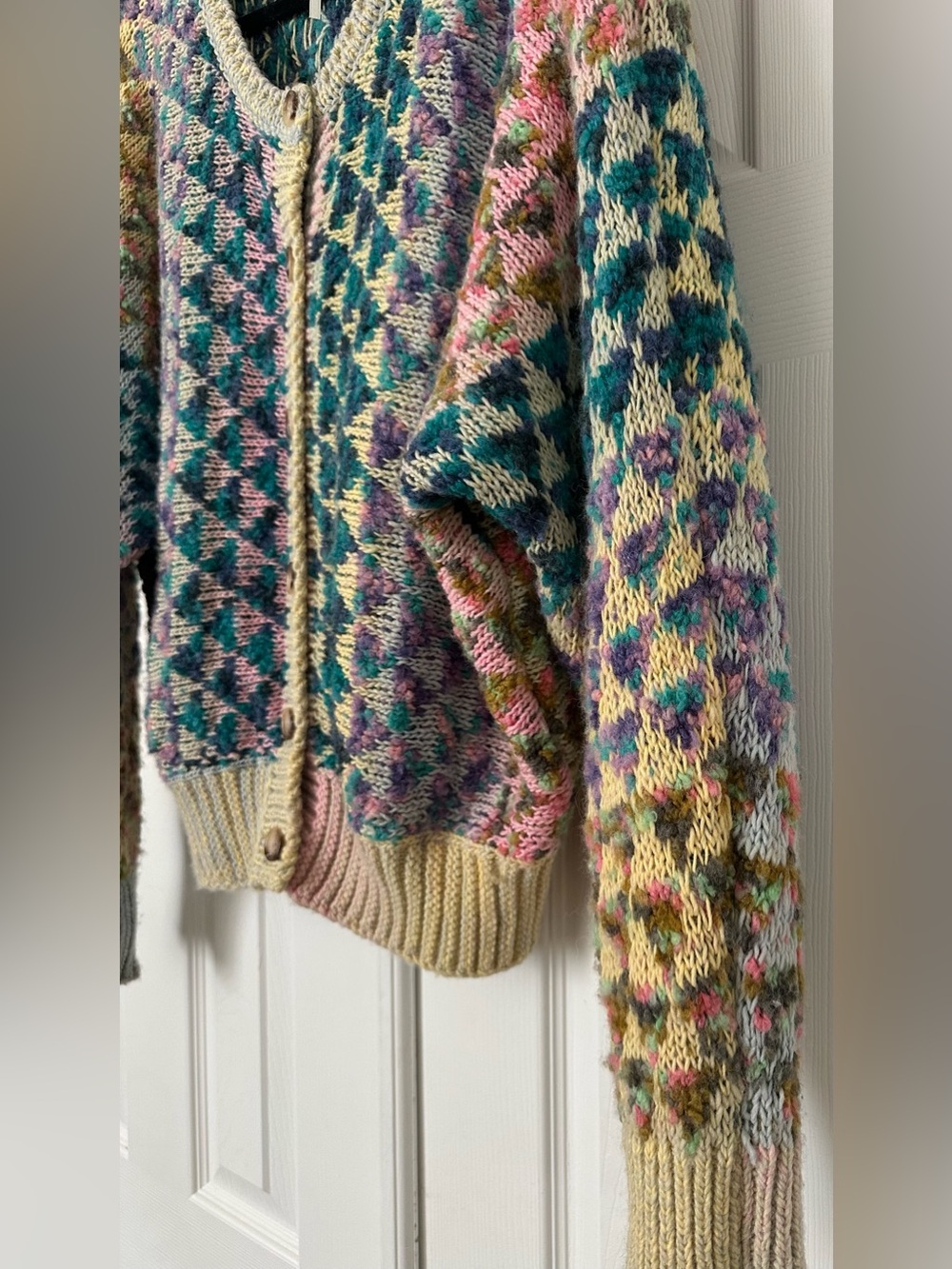 Anthropologie textured cardigan sweater size large - Picture 6 of 13